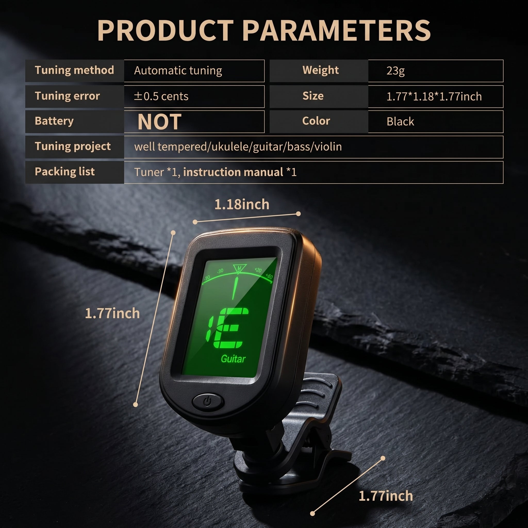 Miwayer Clip-On Tuner - detail