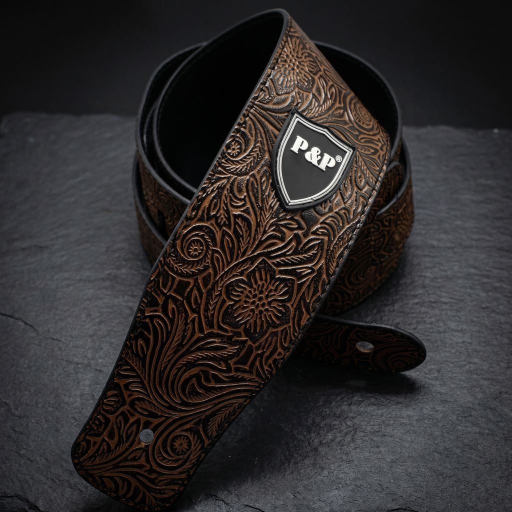 Vintage Embroidered Guitar Strap