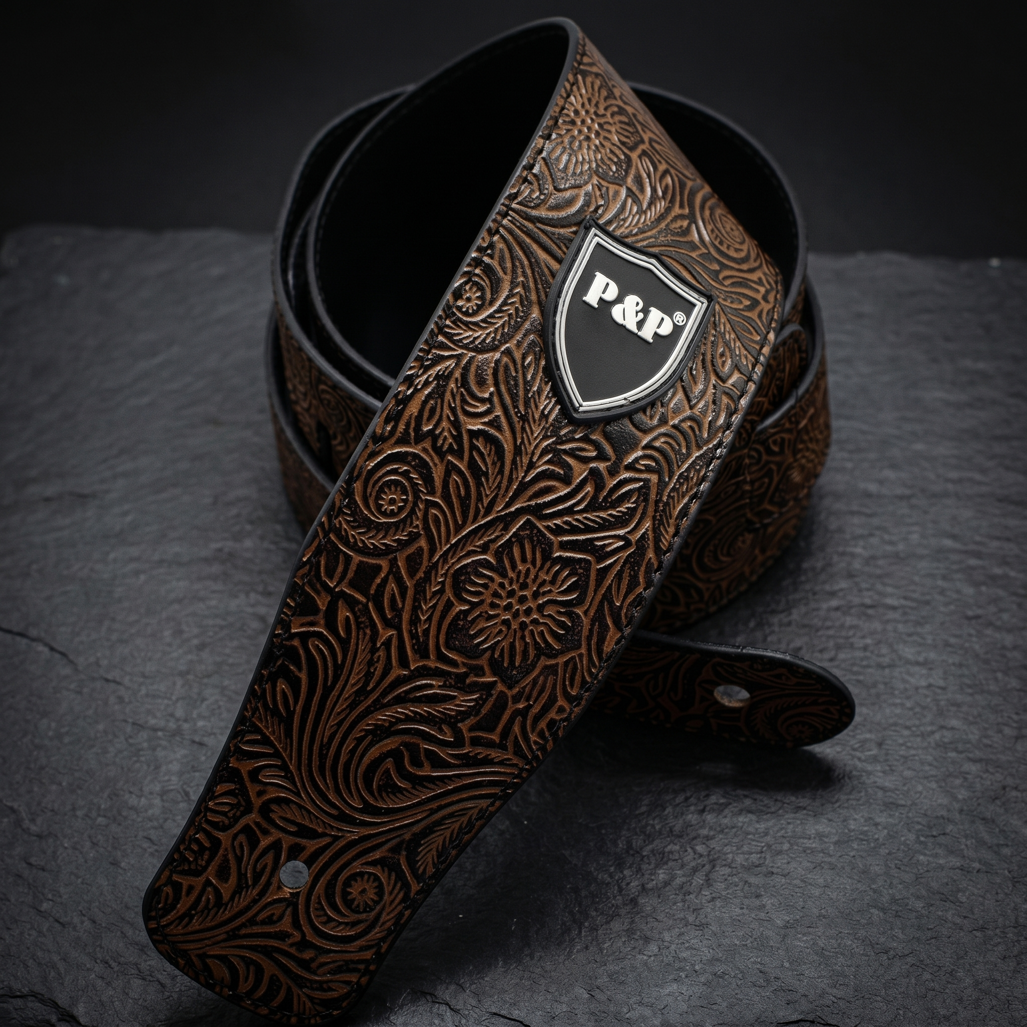Vintage Embroidered Guitar Strap