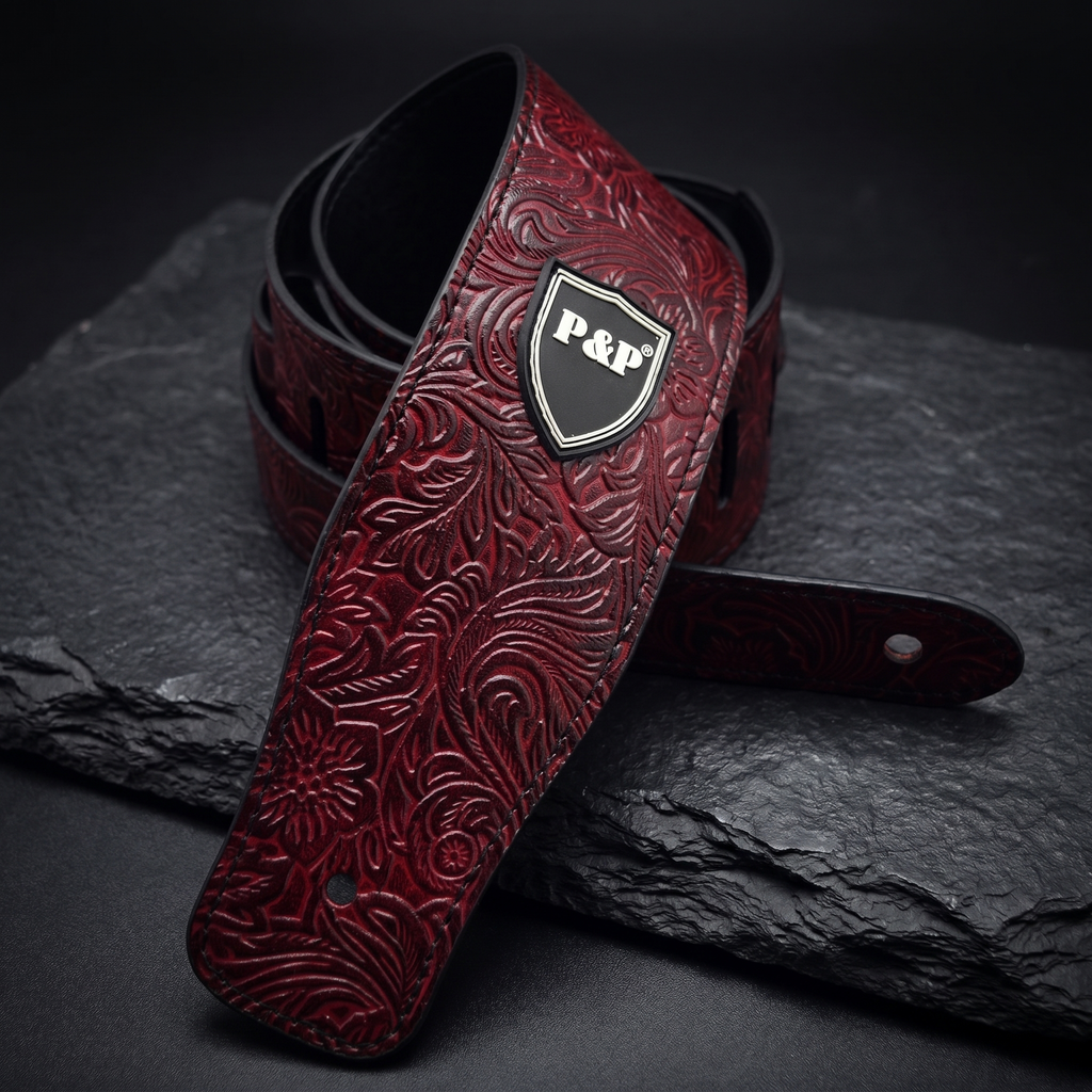 Vintage Embroidered Guitar Strap