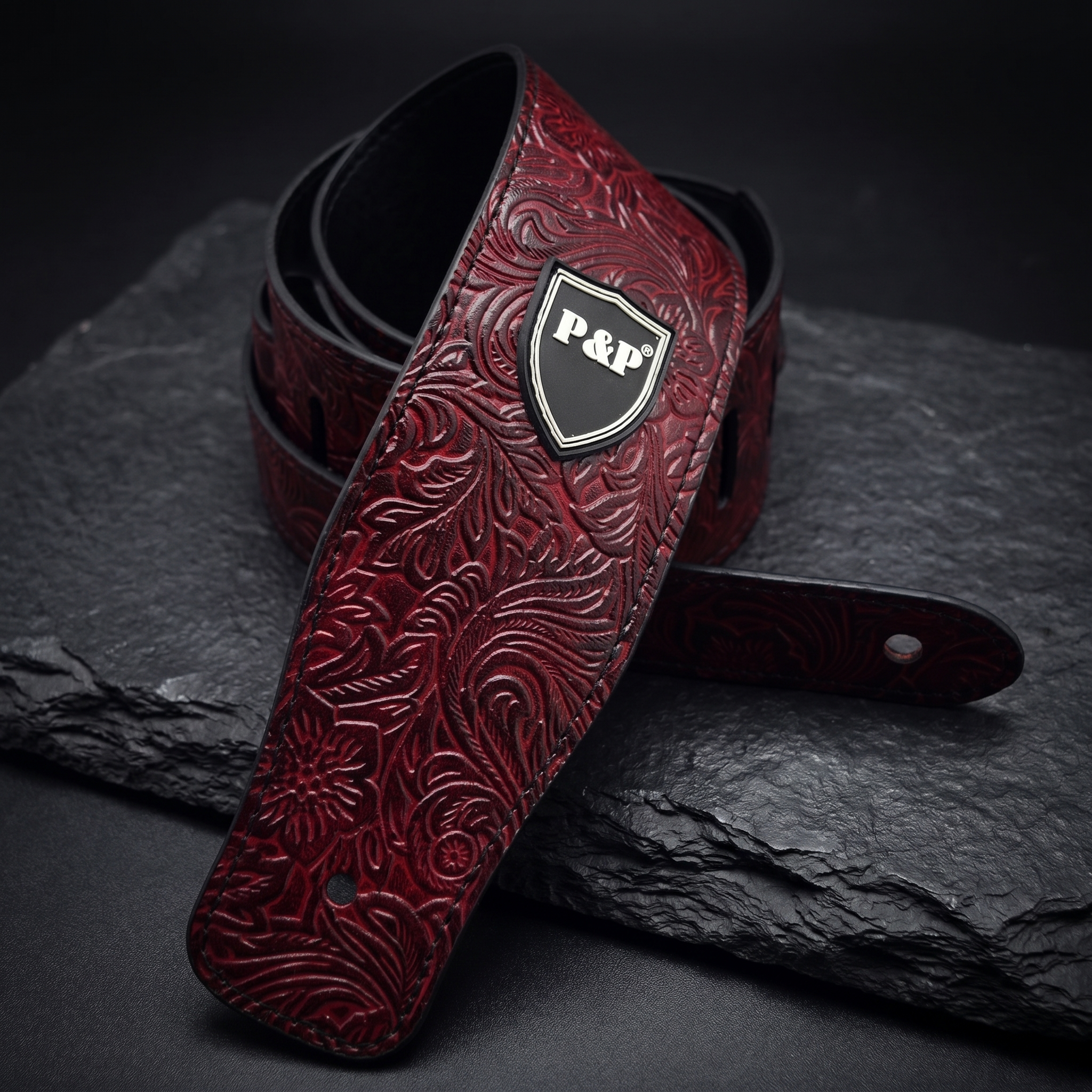 Vintage Embroidered Guitar Strap