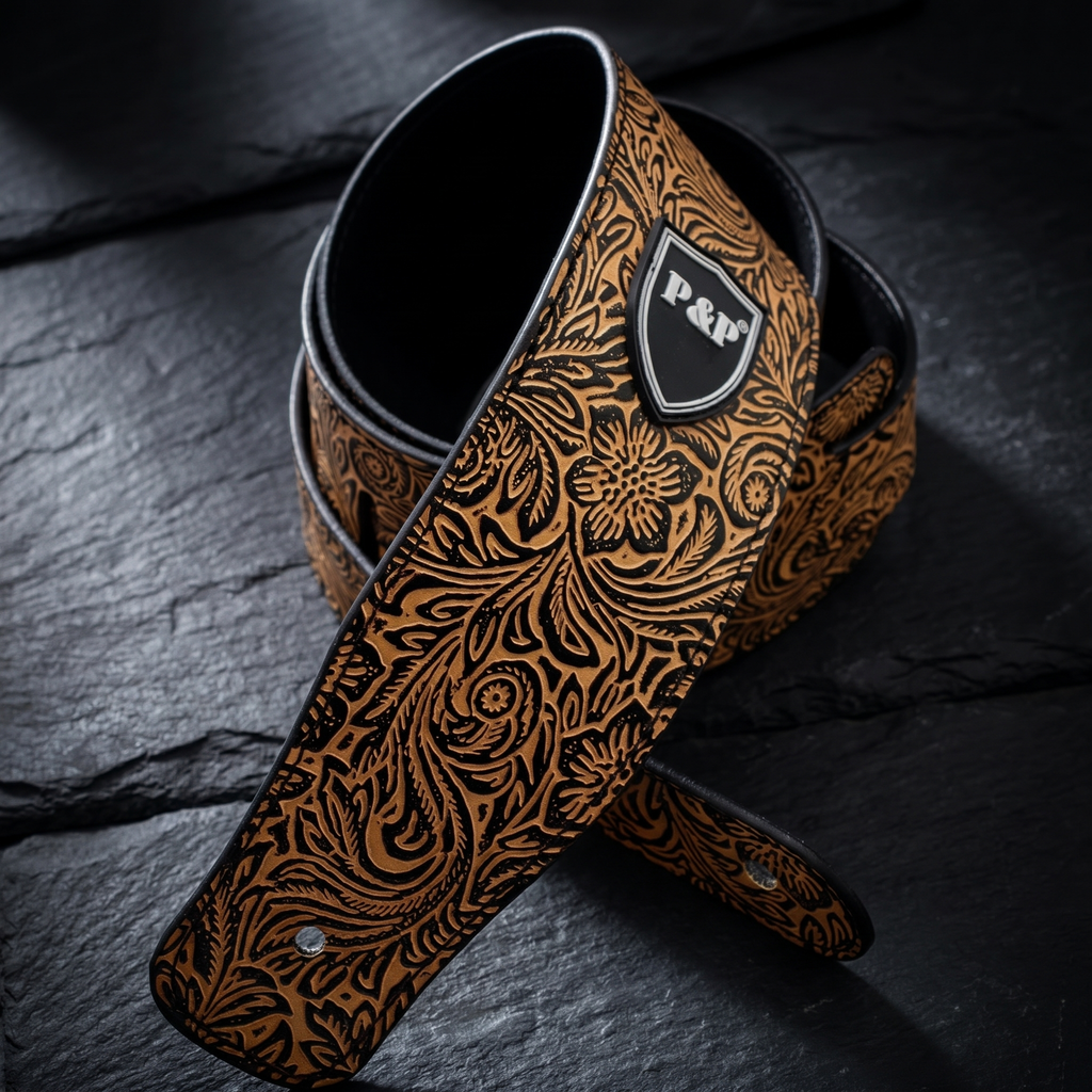 Vintage Embroidered Guitar Strap
