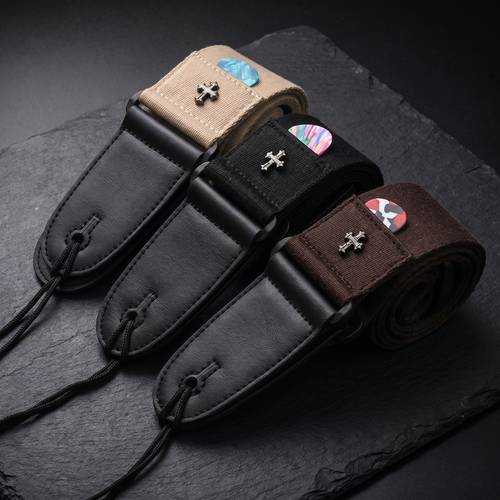 Electric Guitar Strap with Pick Pocket