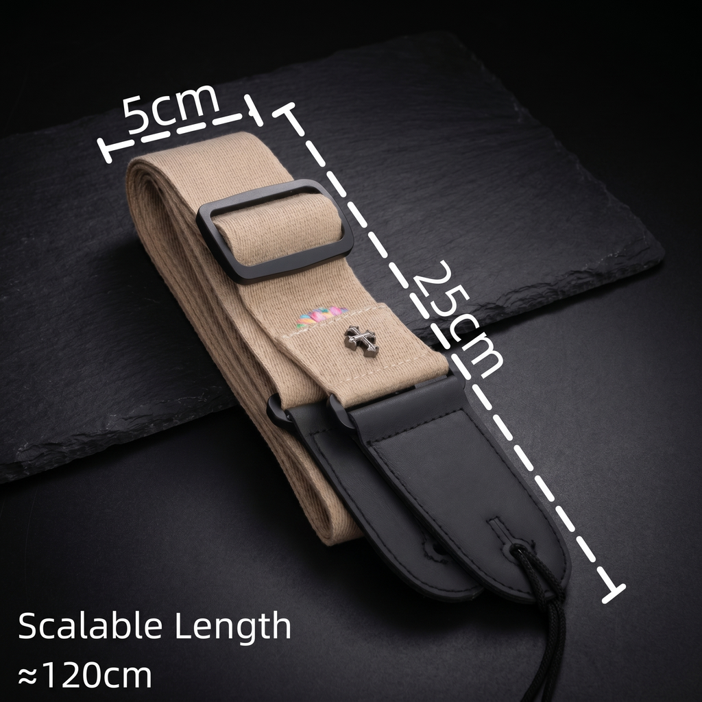 Electric Guitar Strap with Pick Pocket