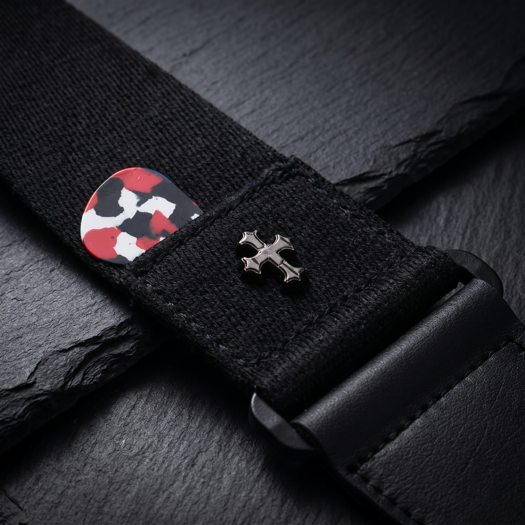 Electric Guitar Strap with Pick Pocket